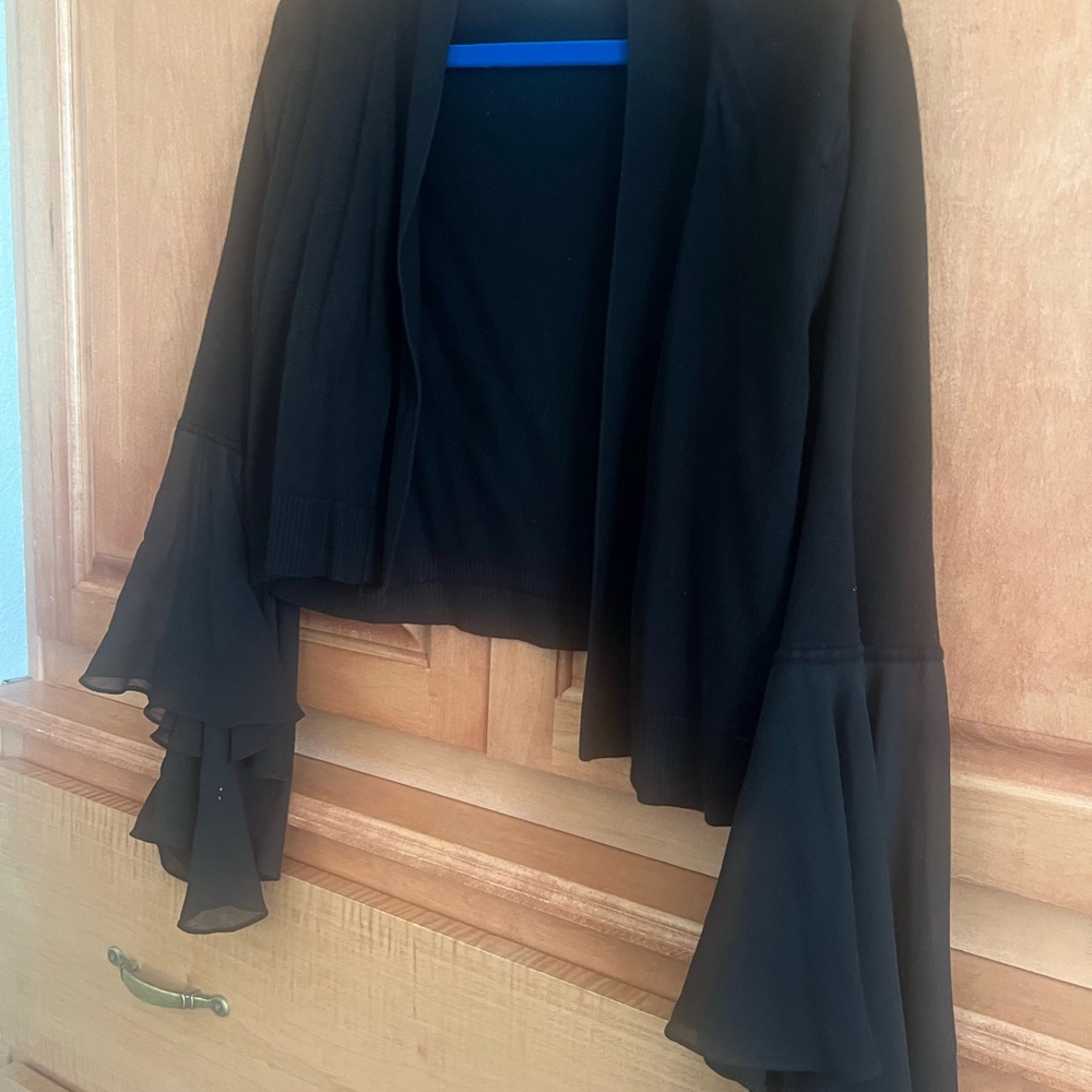 Calvin Klein Black Open Cardigan